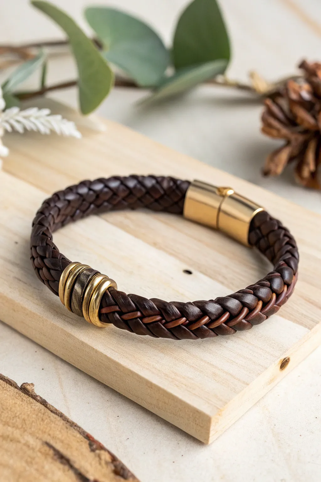 Discover the beauty in contrasts with this mixed material marvel.
