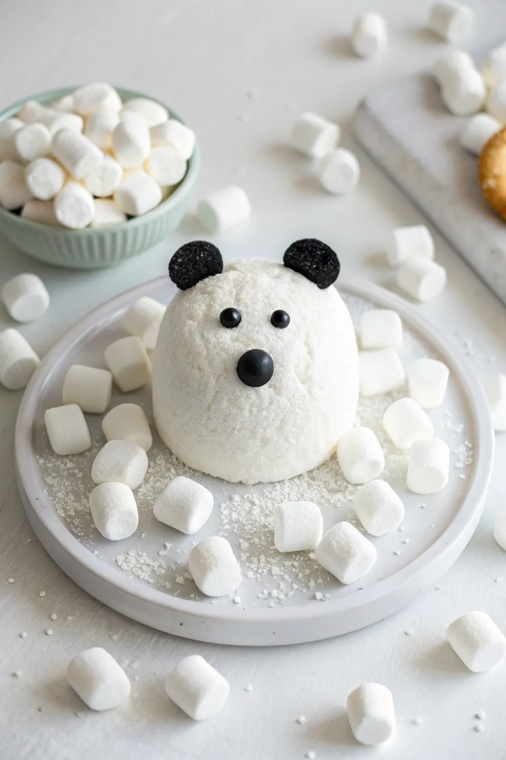 Embrace winter magic with these adorable marshmallow polar bears!