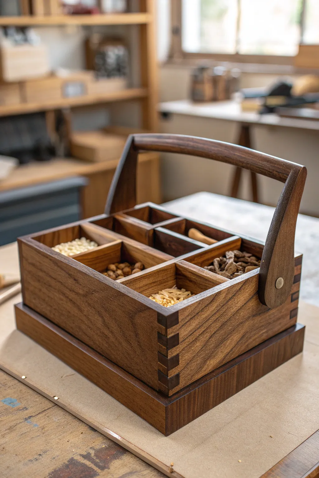 Elevate your workshop with a handcrafted portable wood caddy—where organization meets craftsmanship.