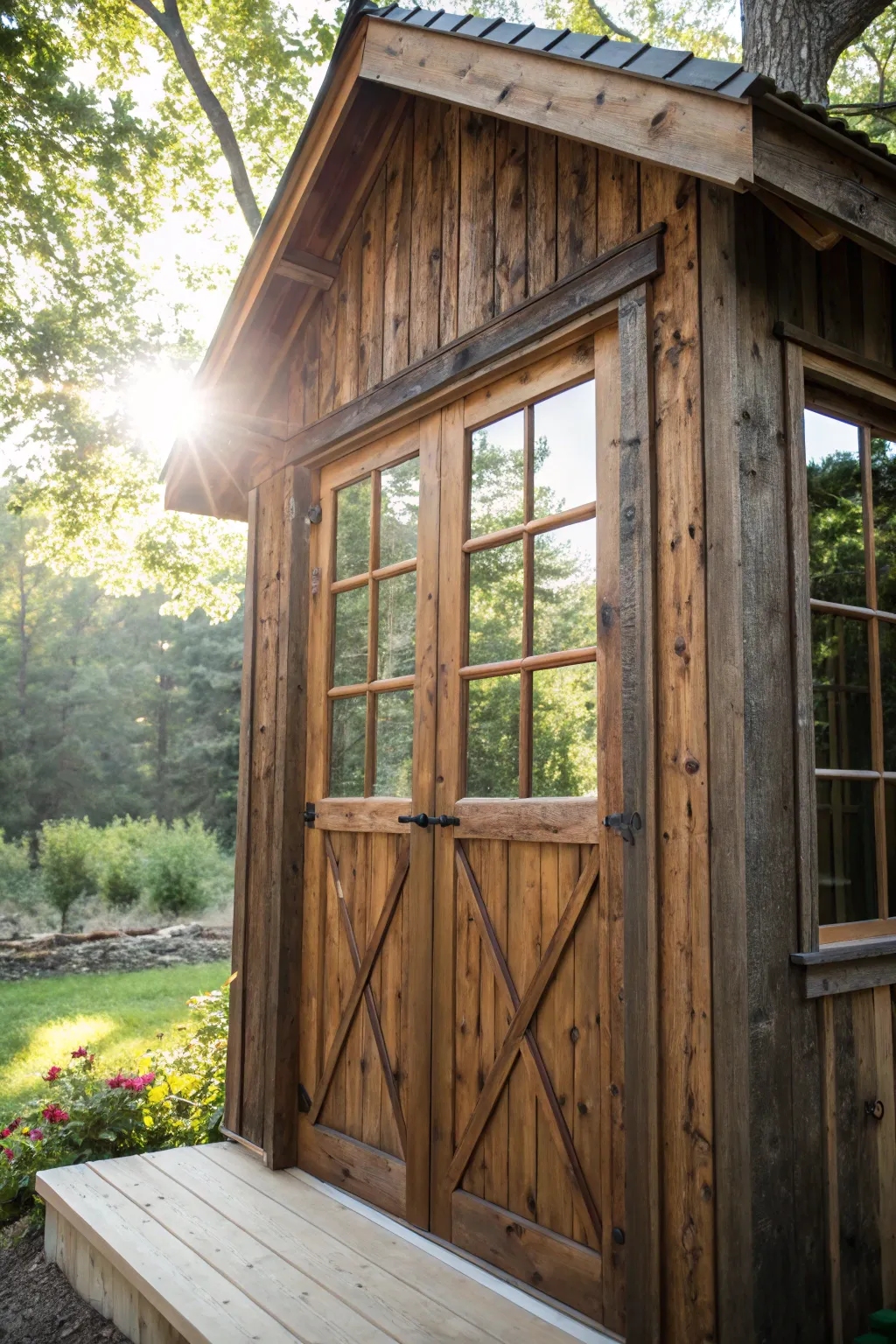 Transform your shed into a creative retreat with the addition of a view that inspires.