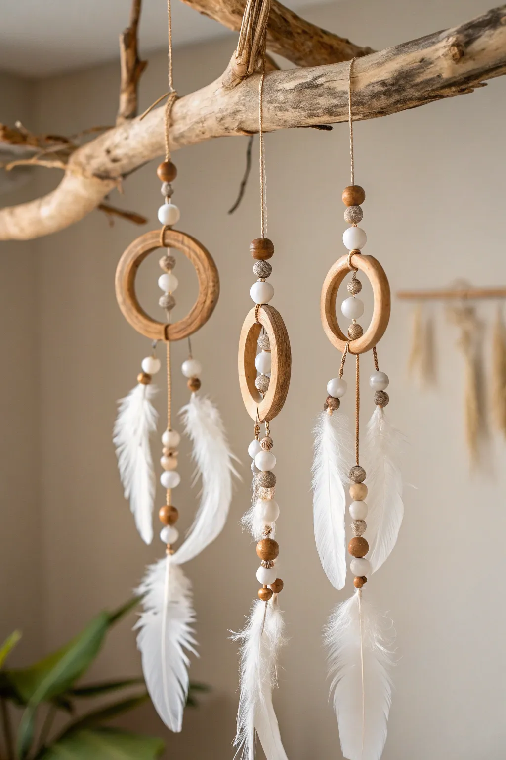 Bring a touch of nature indoors with this stunning handmade mobile, blending simplicity with bold natural beauty.