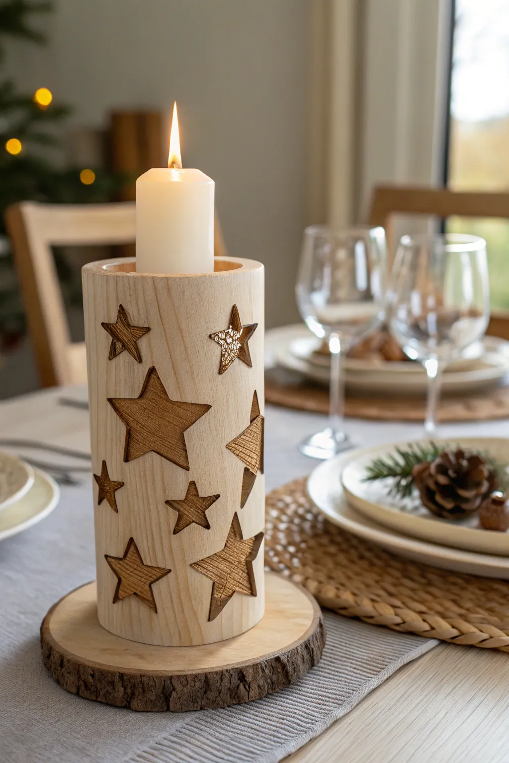 Illuminate your table with the enchanting glow of starry candle holders, where craftsmanship meets minimalist elegance.