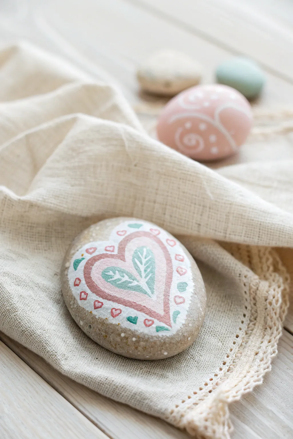 Discover the joy of hidden messages with these charming heart stones!