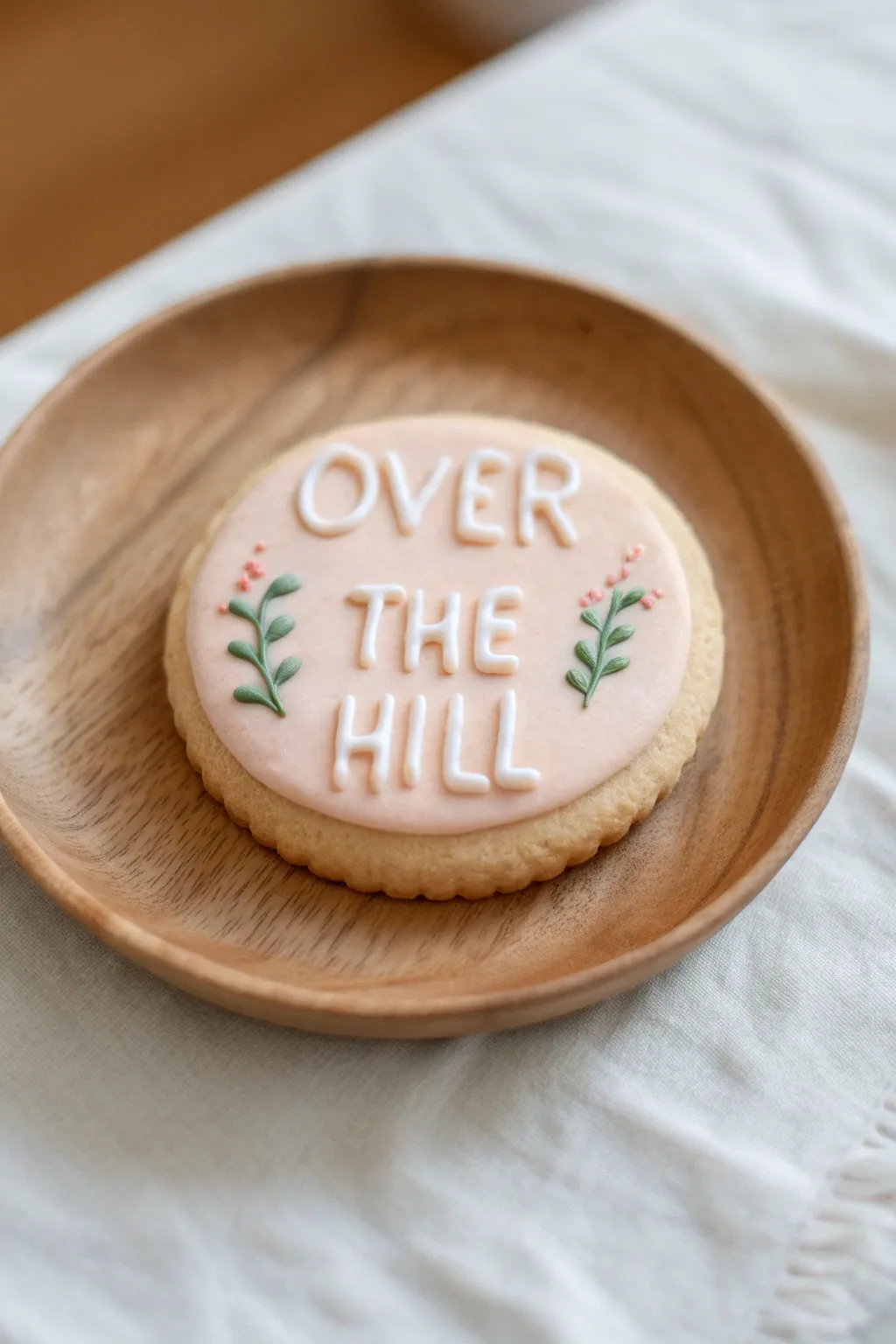 Celebrate with humor and style: A playful 'Over the Hill' cookie to bring smiles all around!