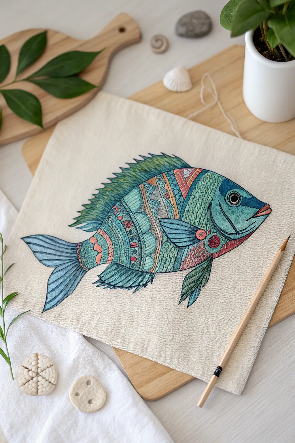 Dive into creativity with this vibrant under-the-sea masterpiece, perfect for little artists exploring the wonders of the ocean!