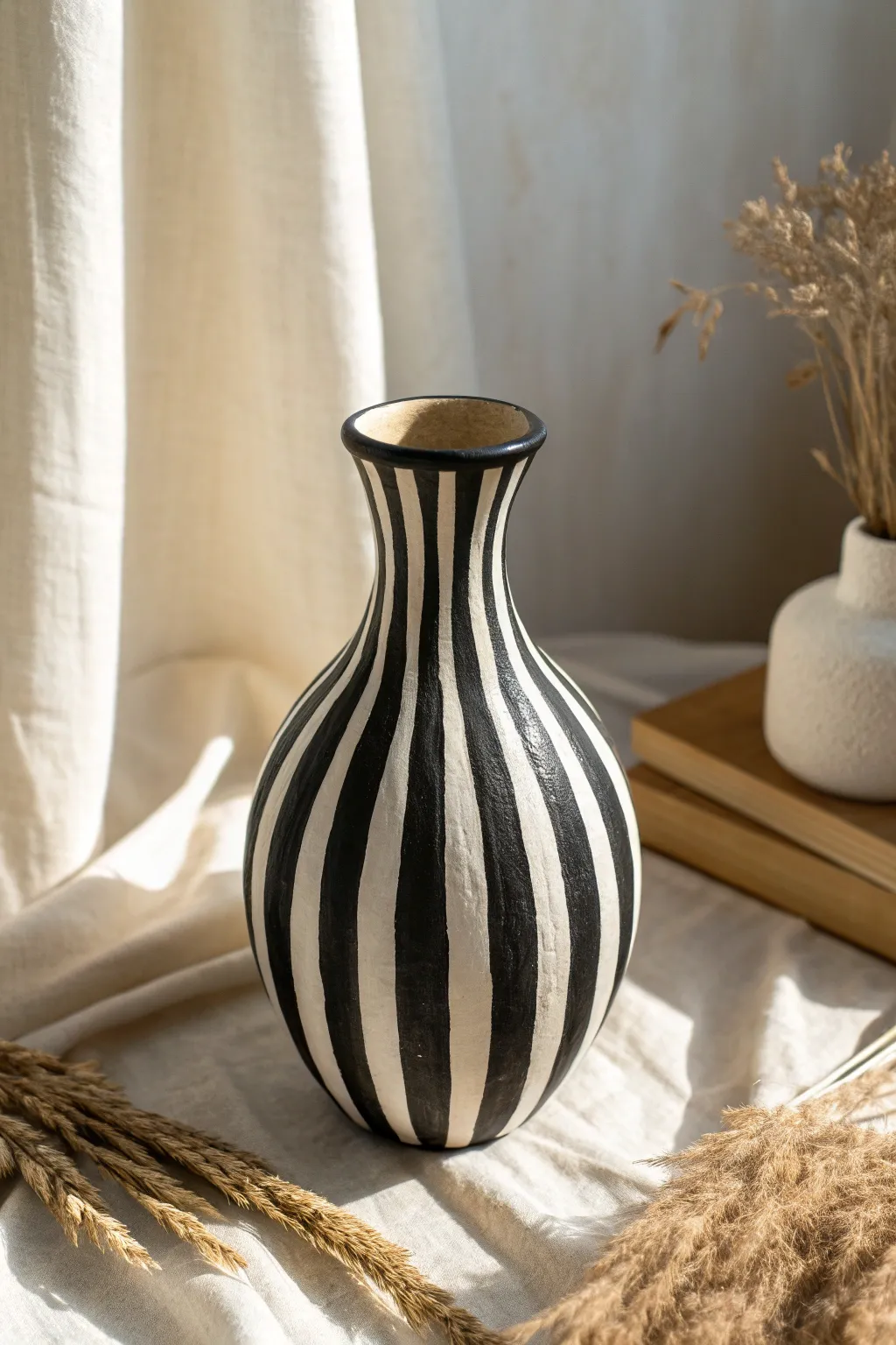 Elevate your space with timeless elegance: the minimalist monochrome vase.