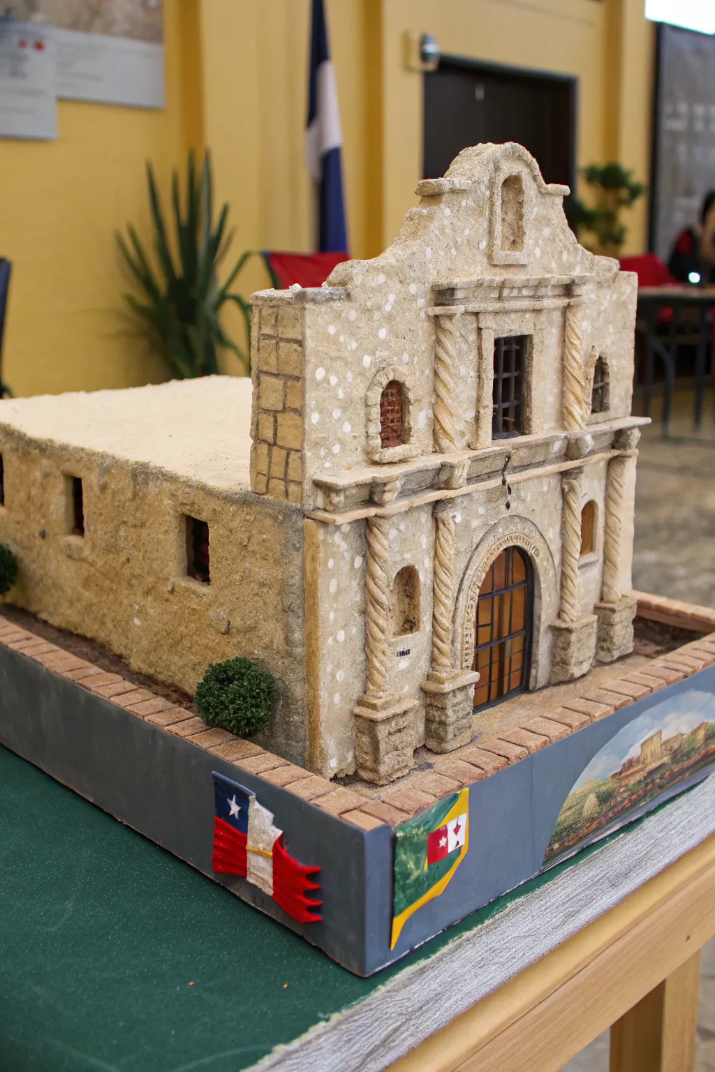 Transforming the ordinary into the extraordinary: The Alamo reimagined with recycled materials.