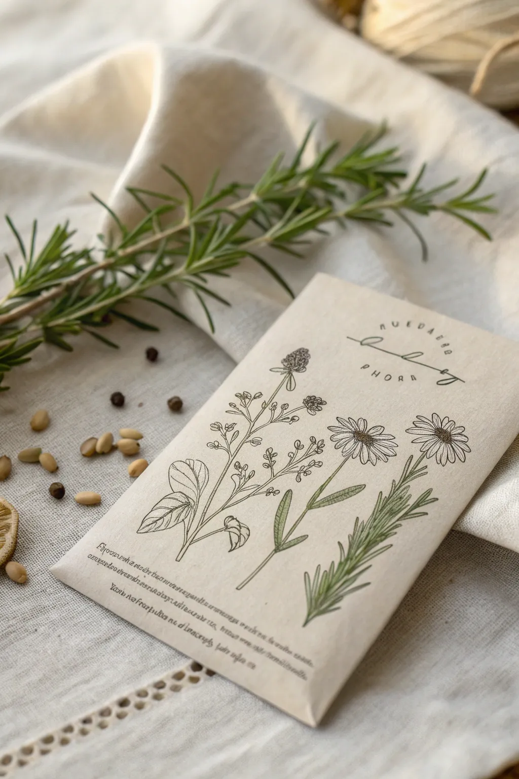 Gift growth and beauty with every seed packet, where nature meets minimalist elegance.