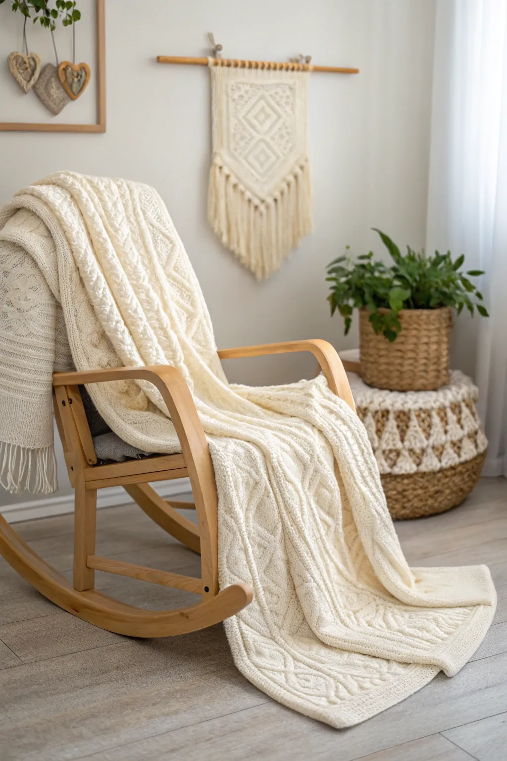 Cozy up your nursery with the timeless elegance of a wool baby blanket, where simplicity meets warmth.