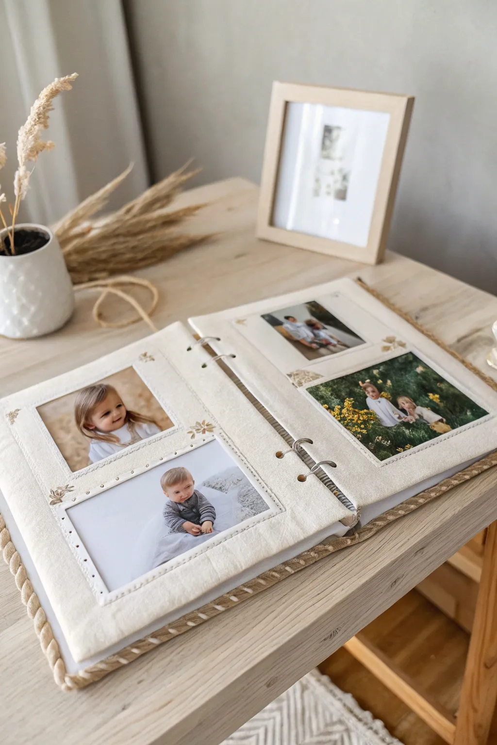 Capture every precious moment: A year of growth in a beautifully crafted album.