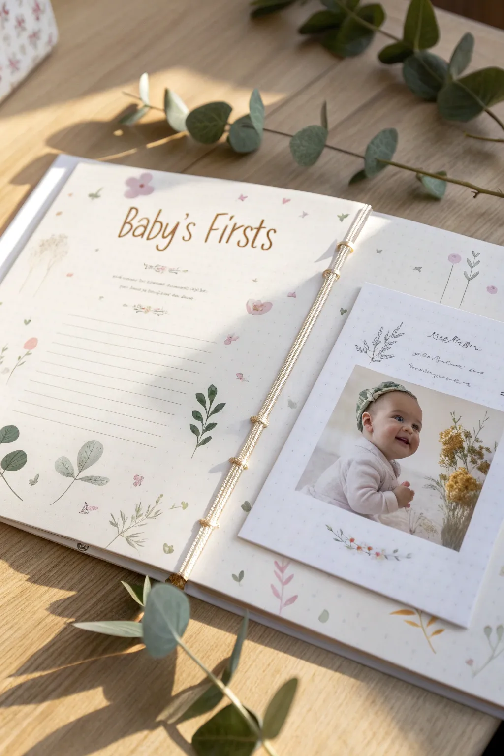 Cherish every precious moment with a touch of minimalist elegance. #BabysFirsts #ScrapbookMemories