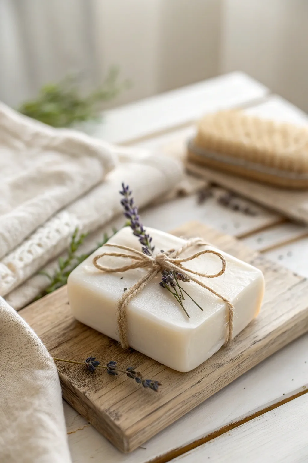 Delight your guests with the subtle luxury of handmade soap, wrapped with love and elegance.