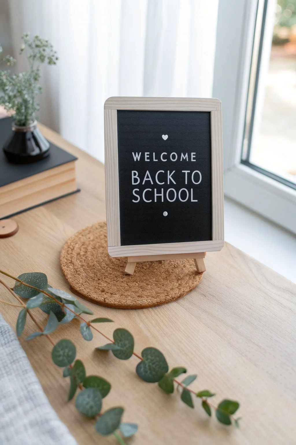 Embrace the nostalgia of school days with a charming blackboard card. Perfect for a minimalist, boho-inspired touch to your back-to-school greetings.