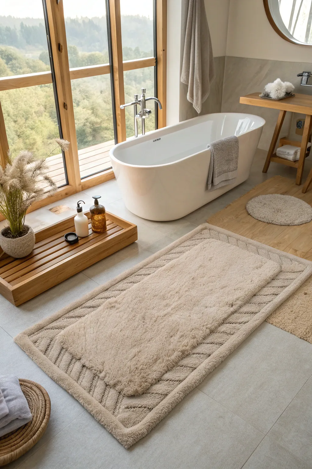 Indulge in everyday luxury with a plush rug that pampers your feet.