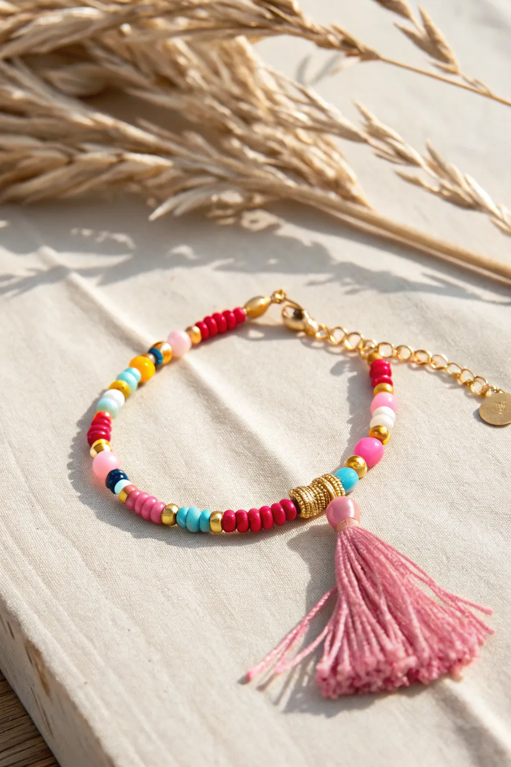 Embrace summer festival vibes with this handcrafted bead bracelet—perfect for free-spirited adventures.
