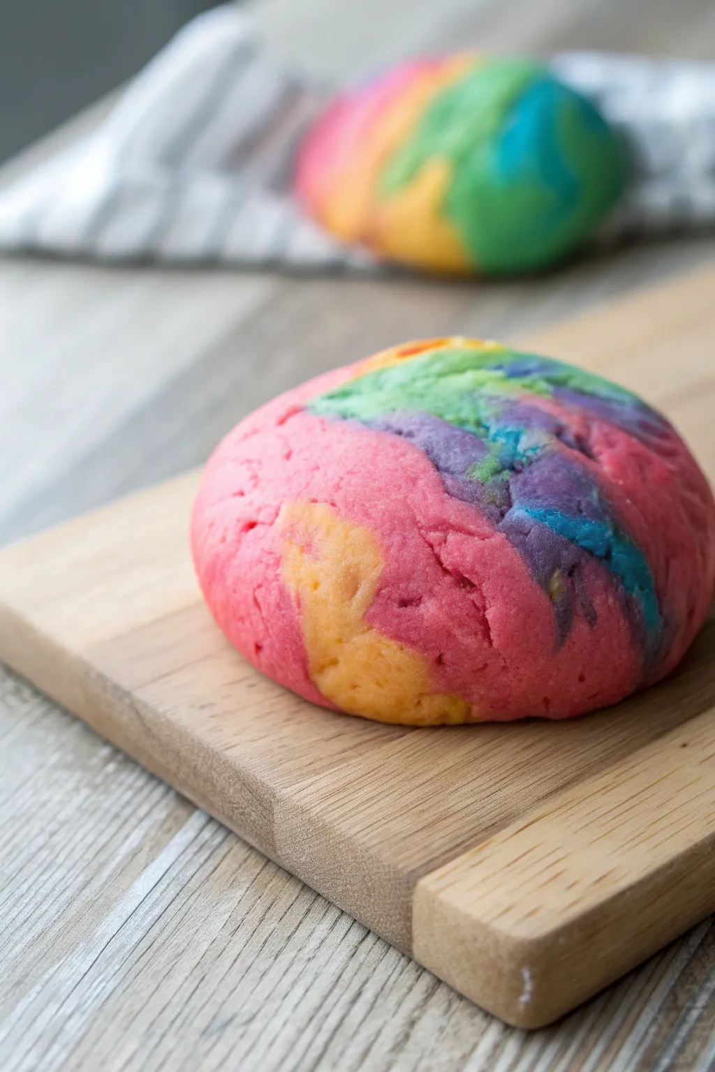 Unleash your creativity with crayon-infused play dough: a colorful touch of minimalist elegance.
