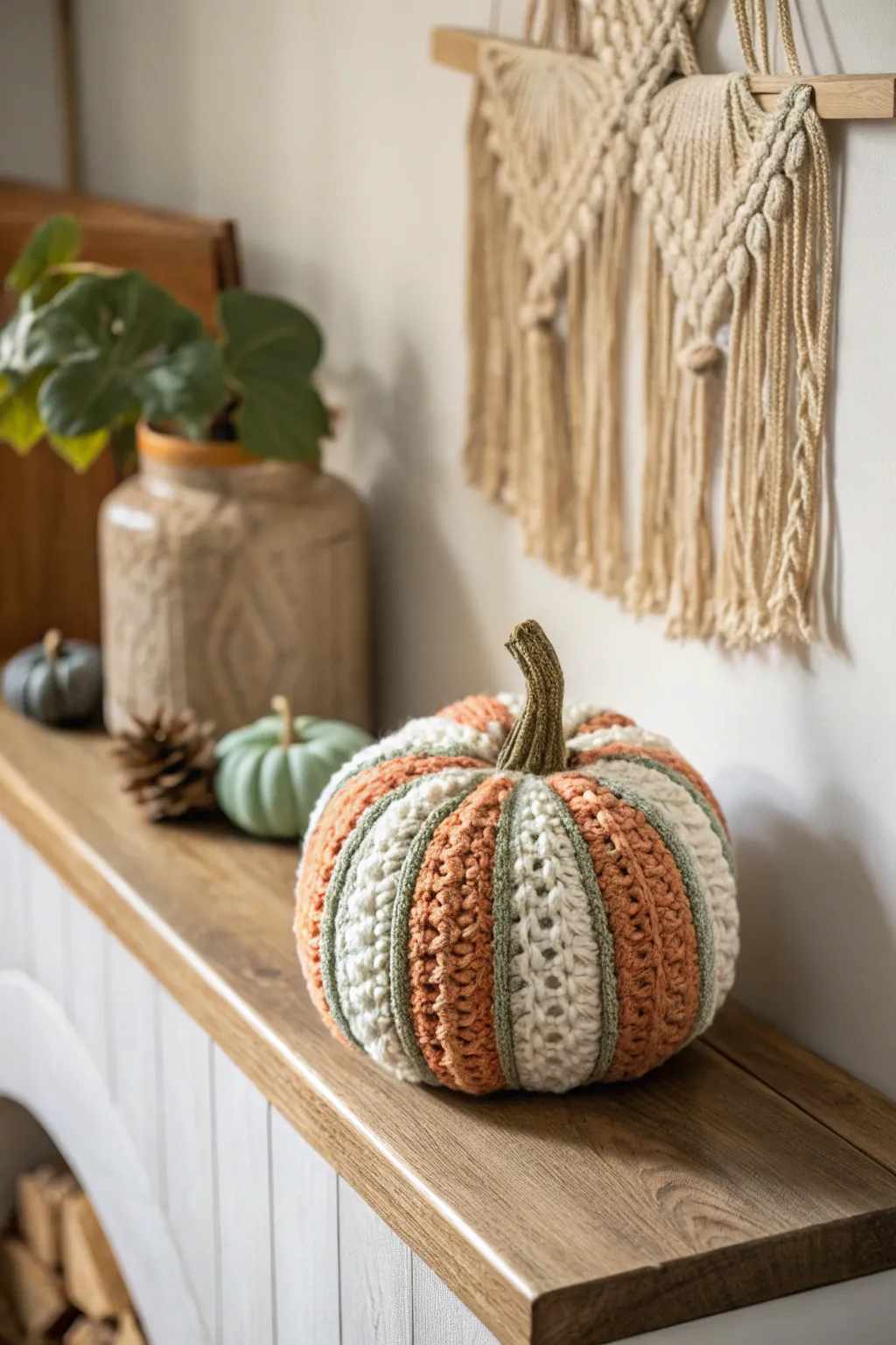 Embrace the cozy elegance of autumn with this handcrafted crochet pumpkin, a perfect blend of simplicity and charm for your seasonal decor.