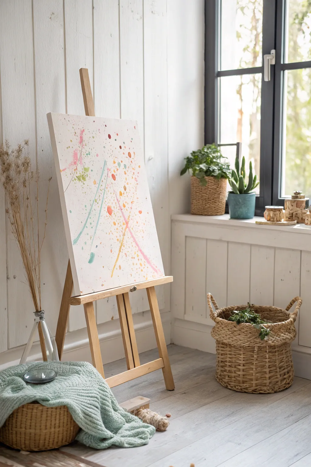 Unleash your creativity with a splash of color! 🎨✨ #PaintSplatterParty #MinimalistArt