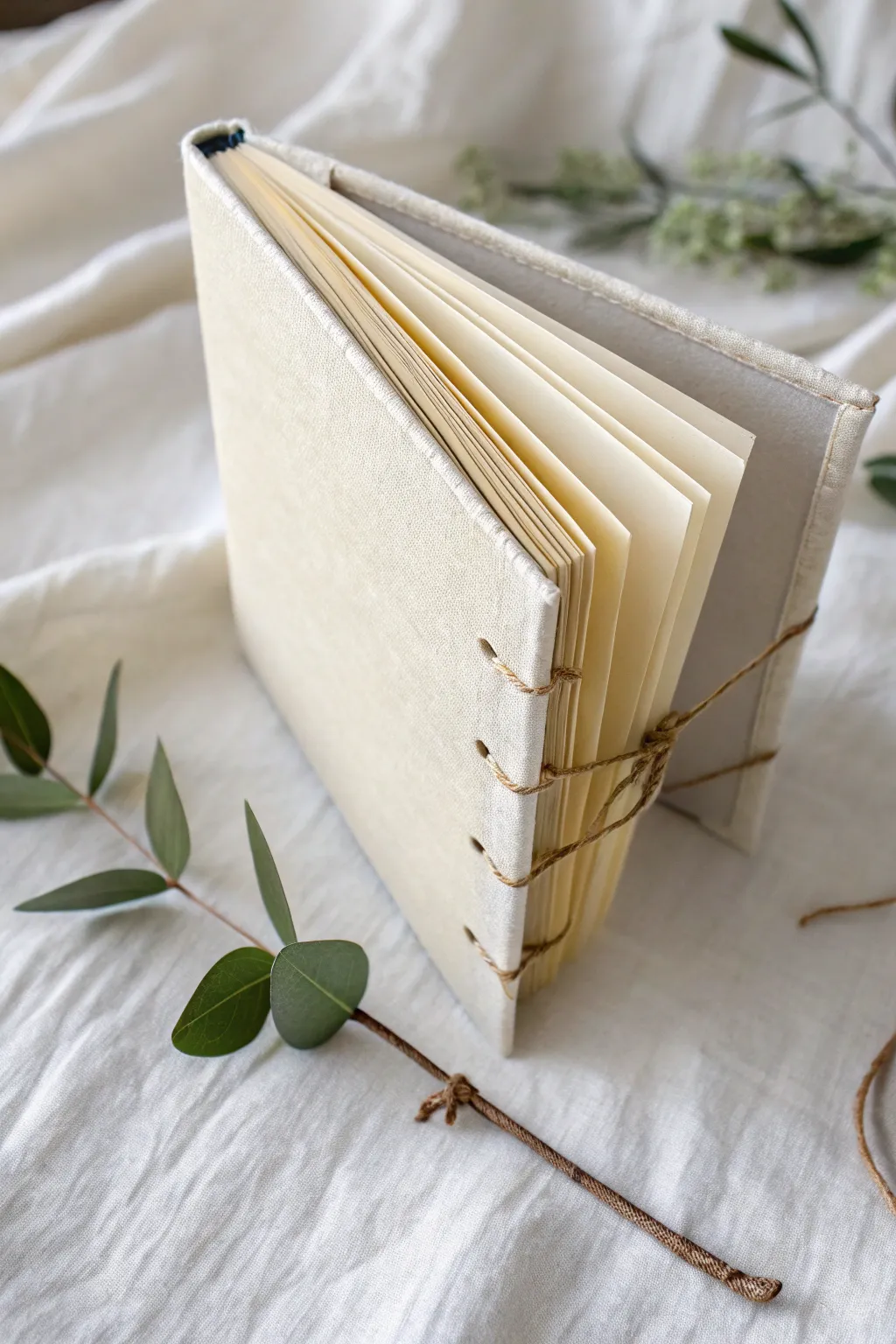 Discover the elegance of saddle stitch binding for your next creative project. Perfect for minimalist booklets with a touch of natural beauty.
