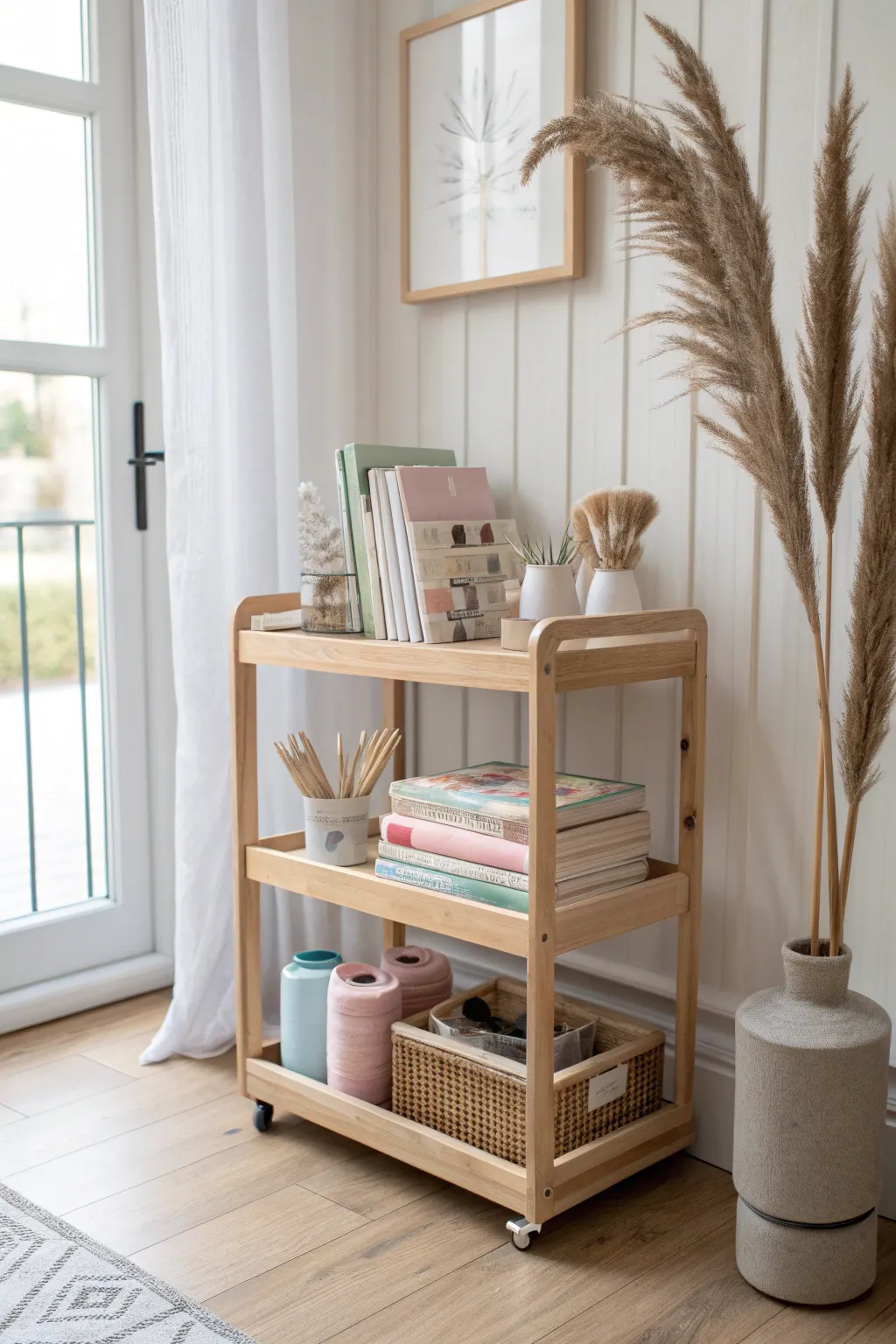 Transform your space with a minimalist craft station that inspires creativity and calm.