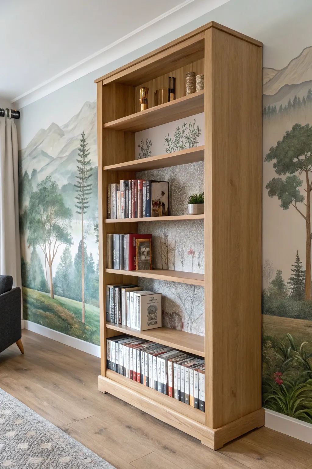 Transform your bookshelf into a narrative masterpiece with spines that tell a story.