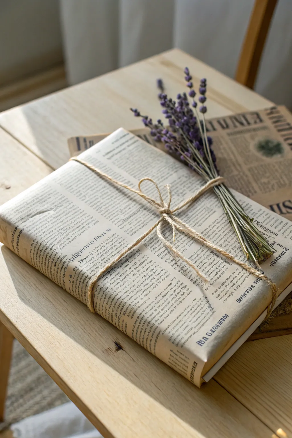 Elevate your gift-giving with vintage newspaper wraps, where sustainability meets elegance.