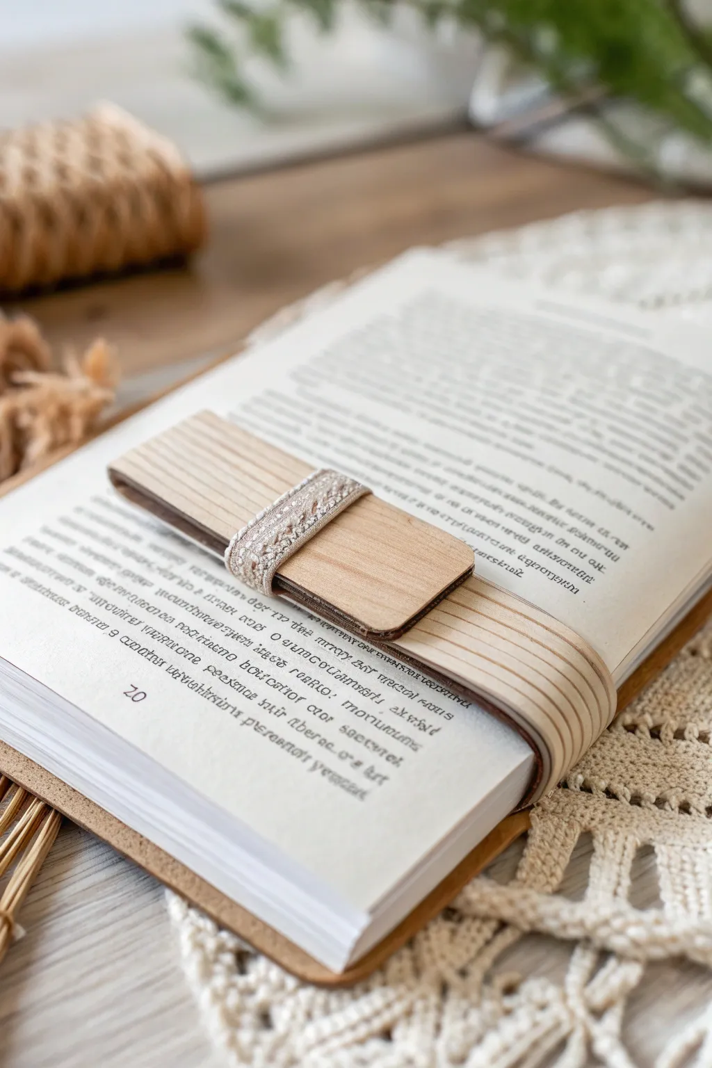 Secure your stories with style – the perfect blend of minimalism and boho charm in a magnetic bookmark.