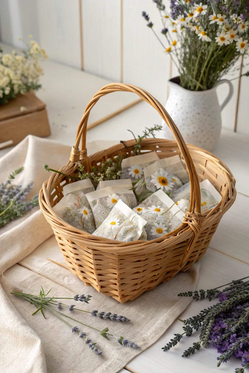 Embrace tranquility with a touch of herbal bliss in your brunch gift basket. 🍵✨