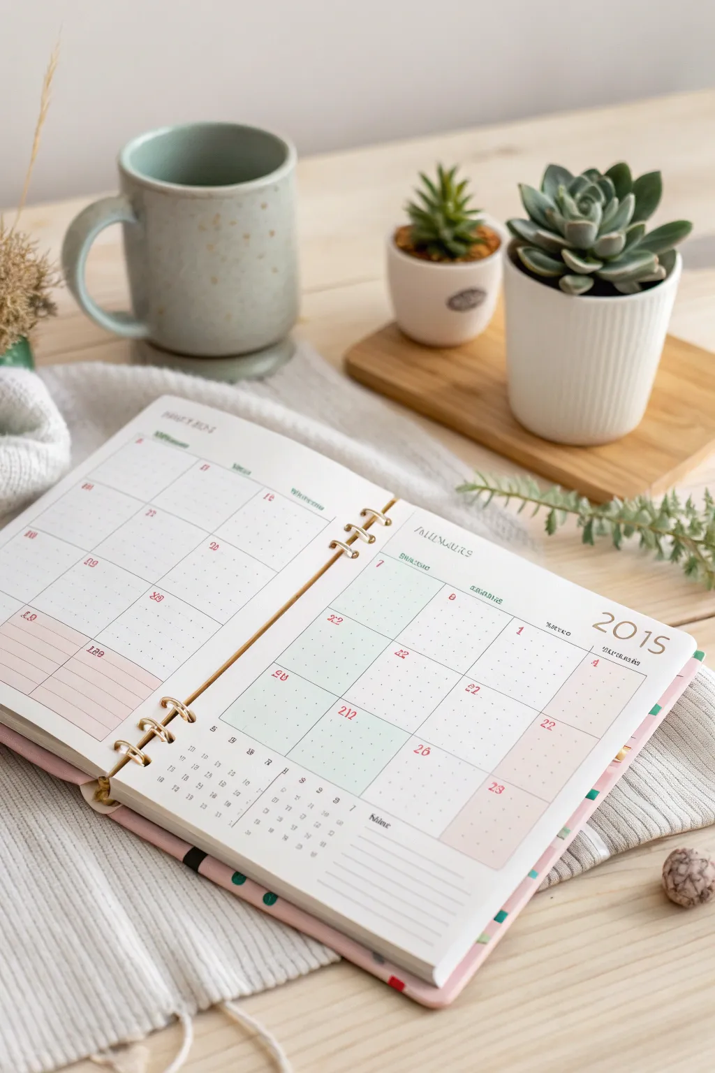 Balance your weekends with a touch of pastel elegance in your bullet journal. 🌿✨