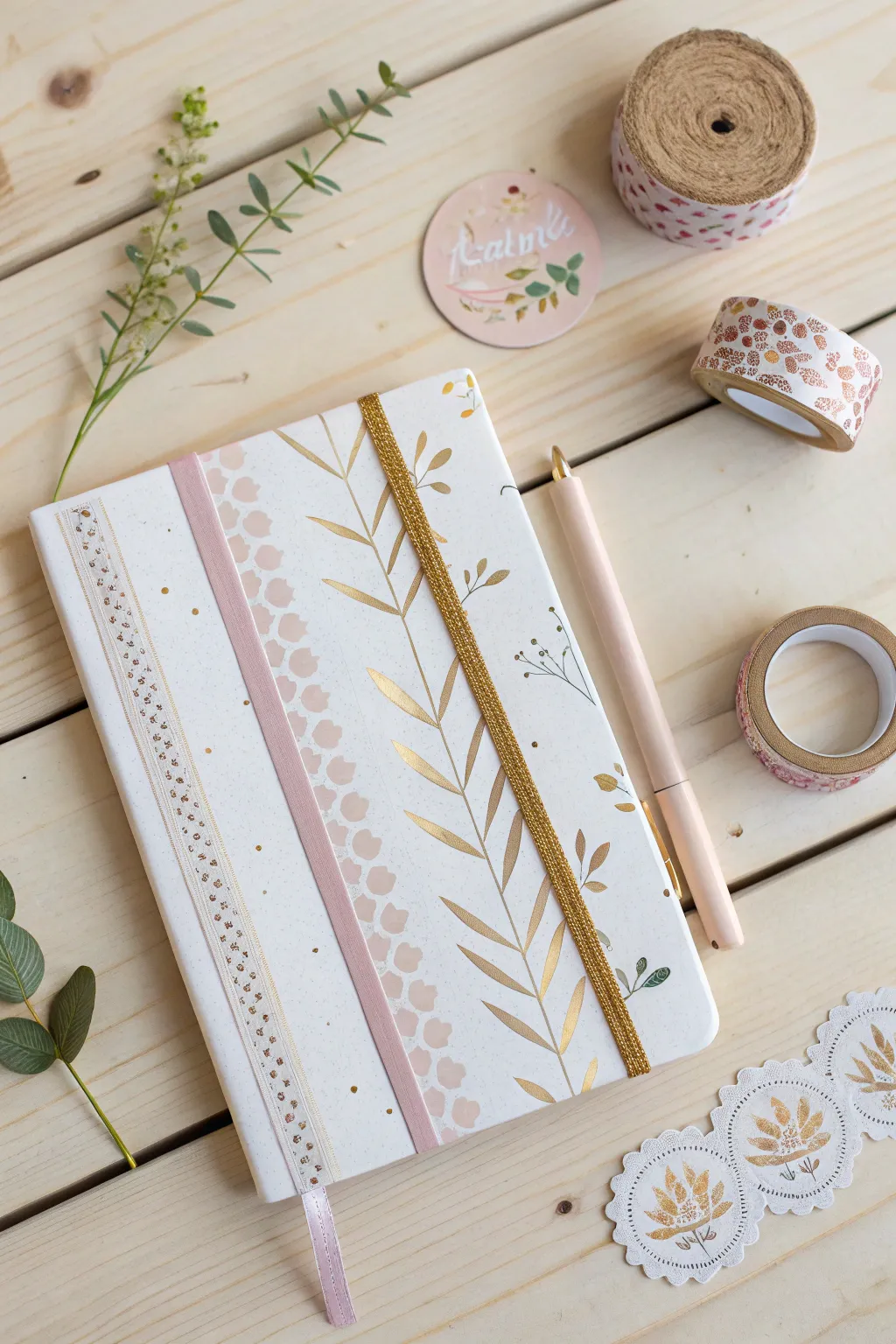 Embrace simplicity and style with this boho-inspired bullet journal cover.