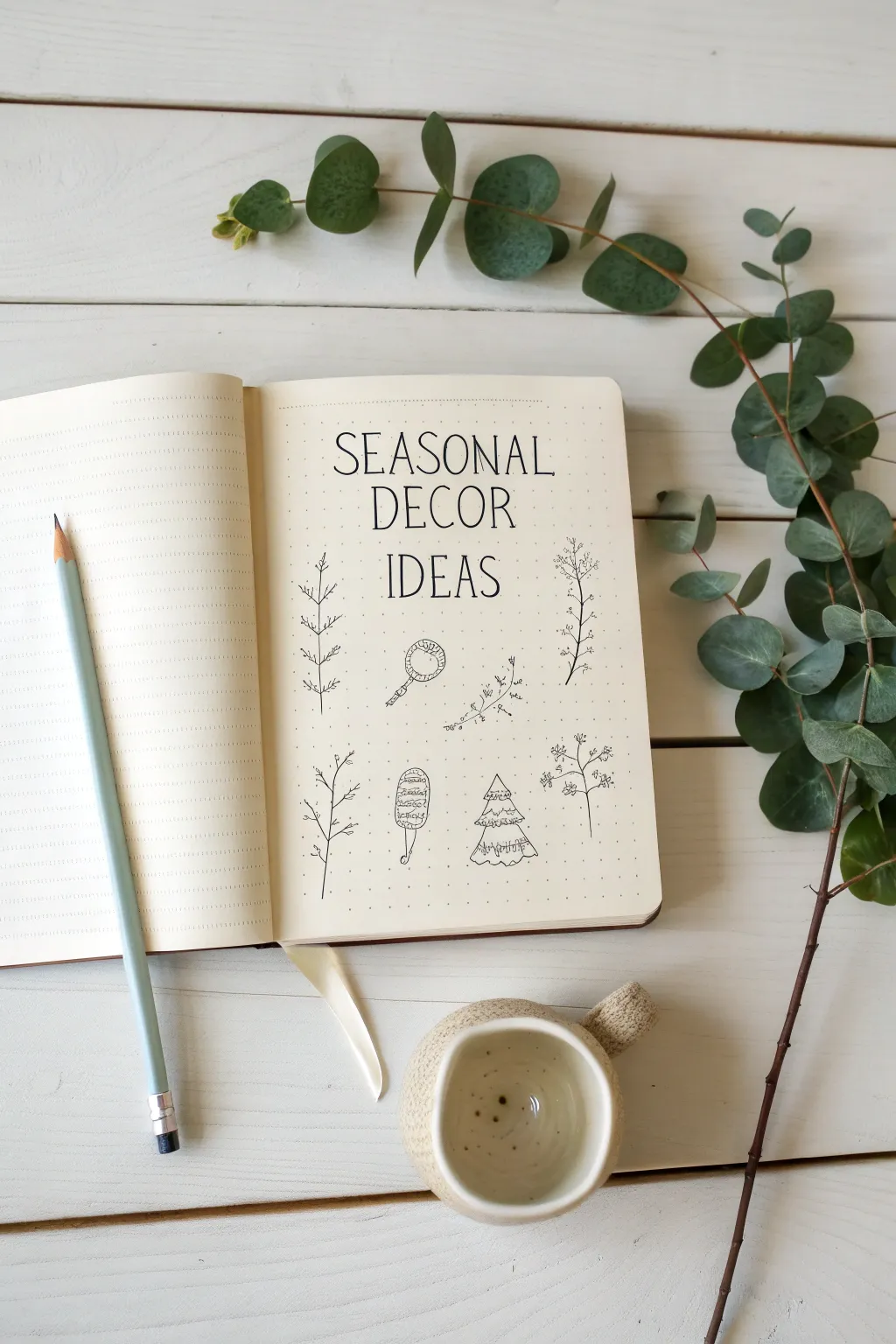 Capture the essence of each season with your own decor ideas. 🌿✨ #BulletJournal #SeasonalDecor #MinimalistBeauty