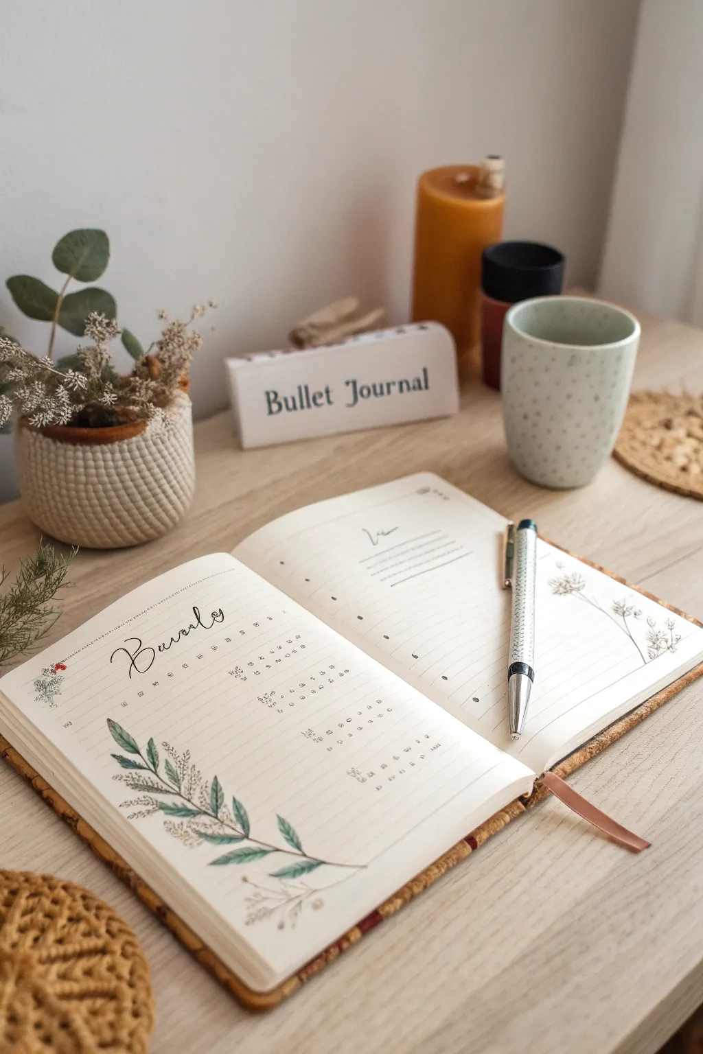 Elevate your bullet journal with creative layouts that blend elegance and simplicity.