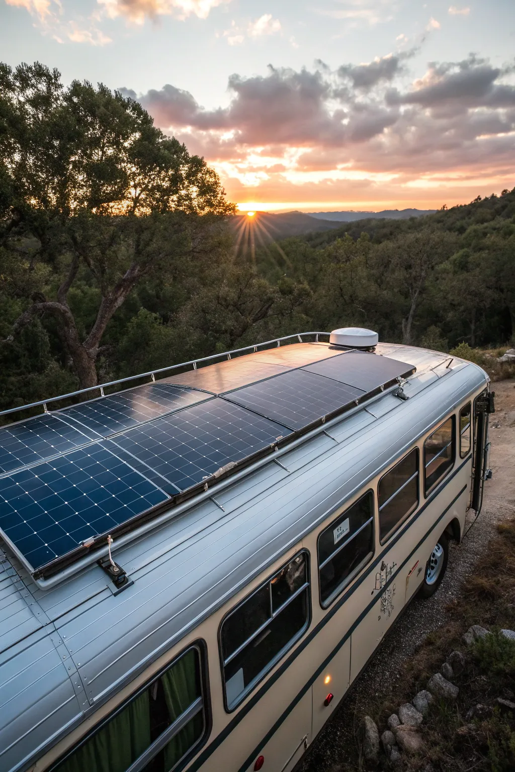 Embrace the journey with solar-powered freedom: a blend of classic charm and modern sustainability.