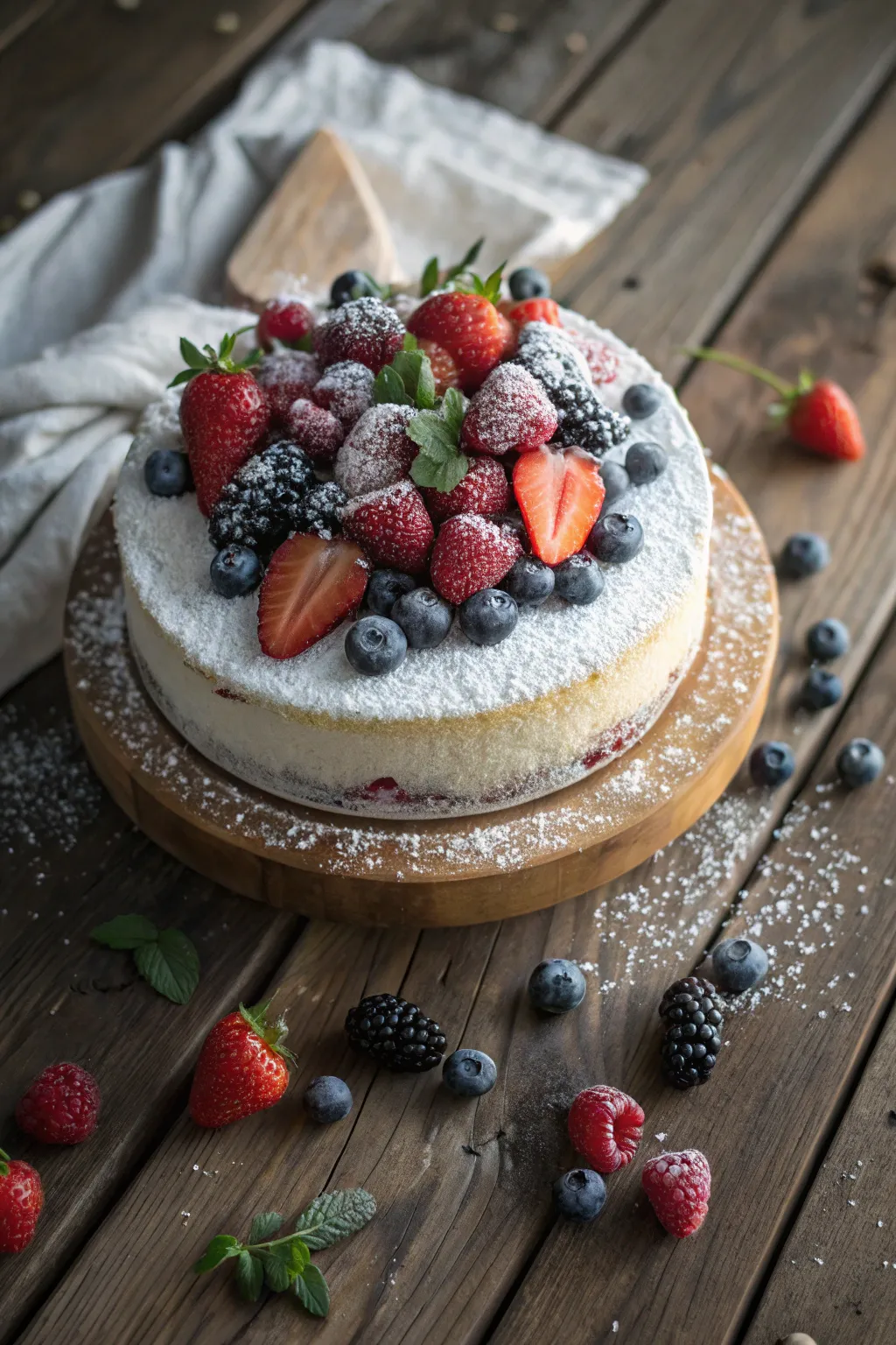 Elevate your cake with a touch of nature's finest – fresh berries for a burst of color and flavor!