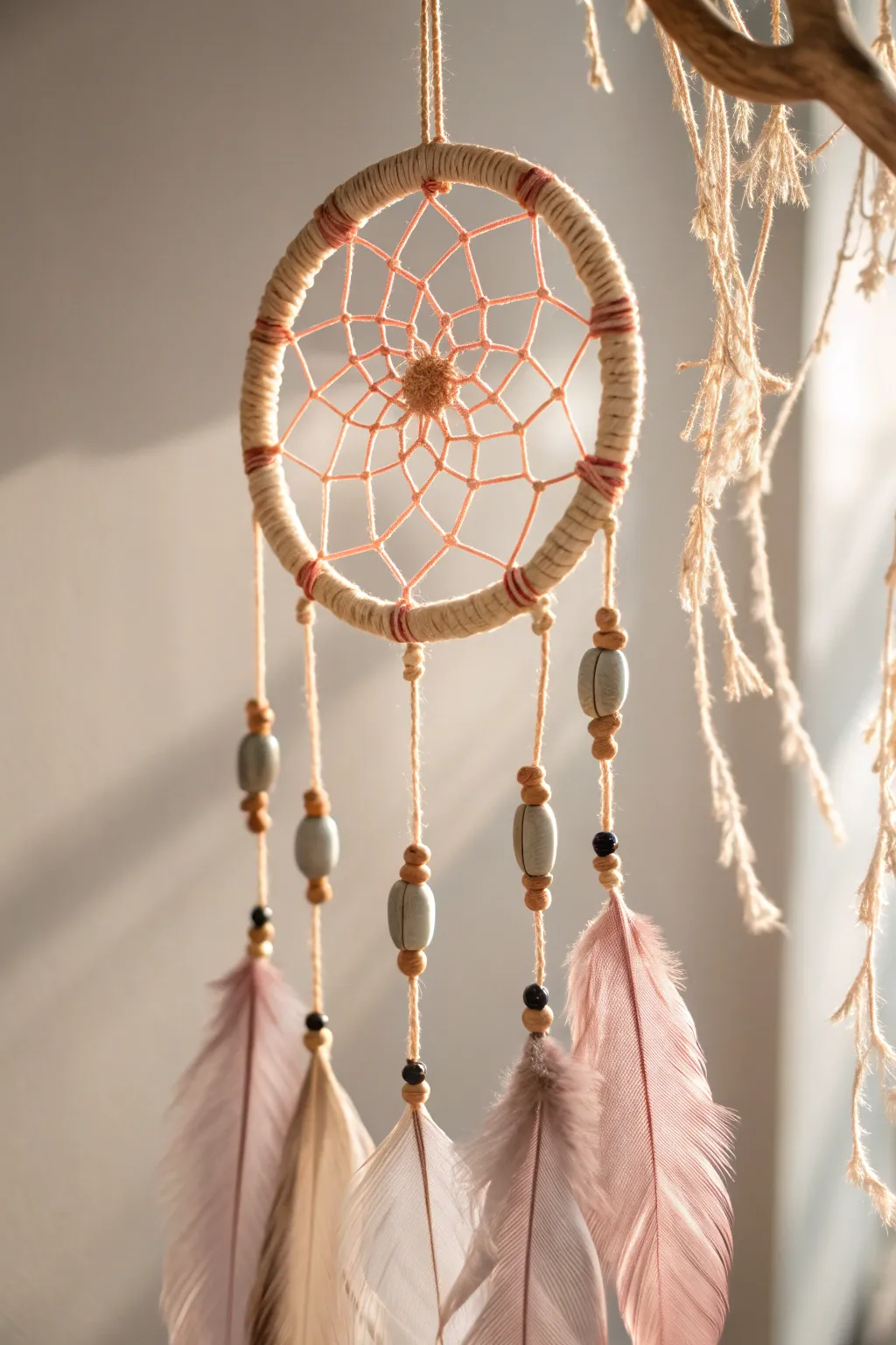 Capture dreams with elegance and simplicity—create your own whimsical dream catcher for a serene night under the stars.