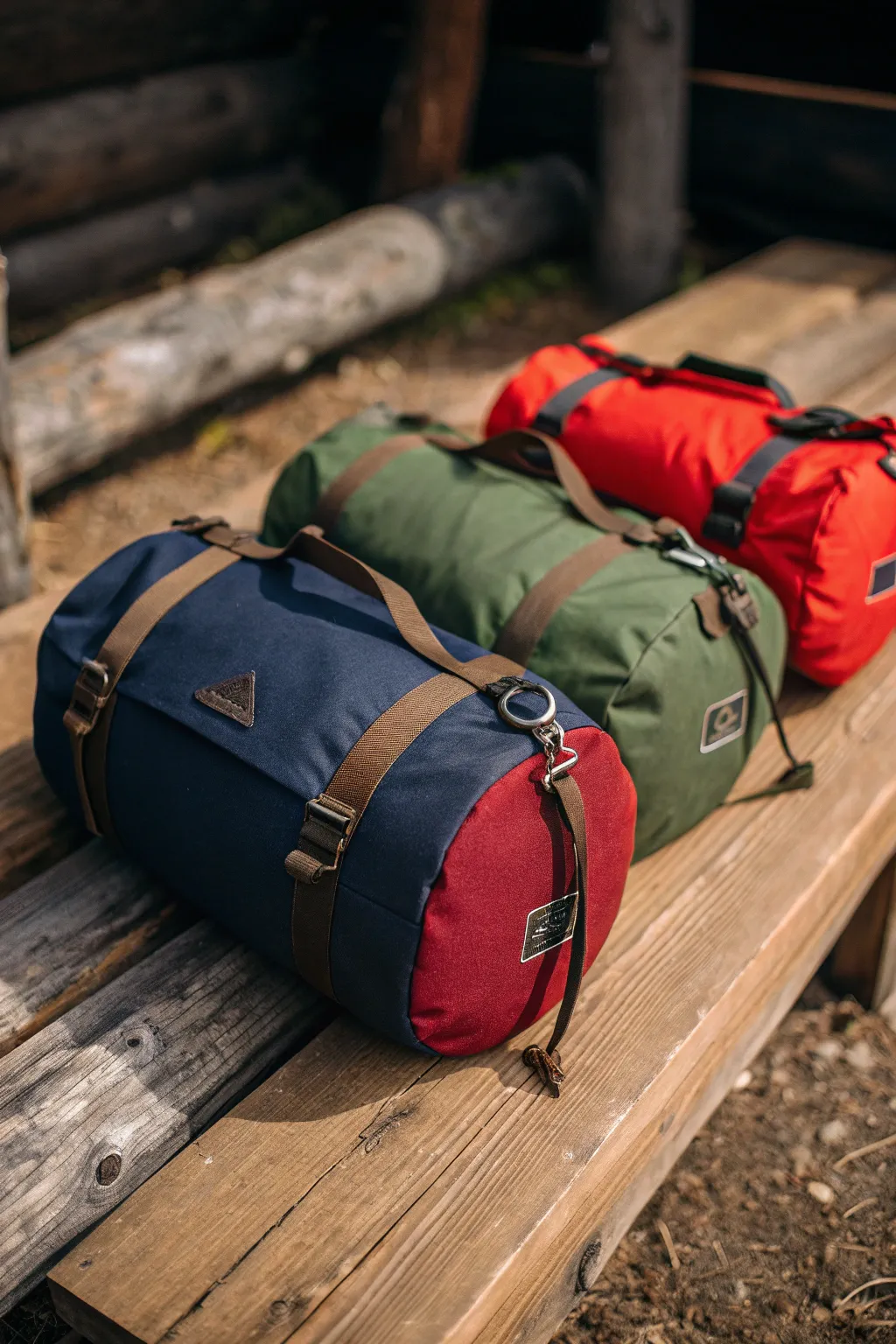 Elevate your camping game with bold, color-coded bags for seamless organization.