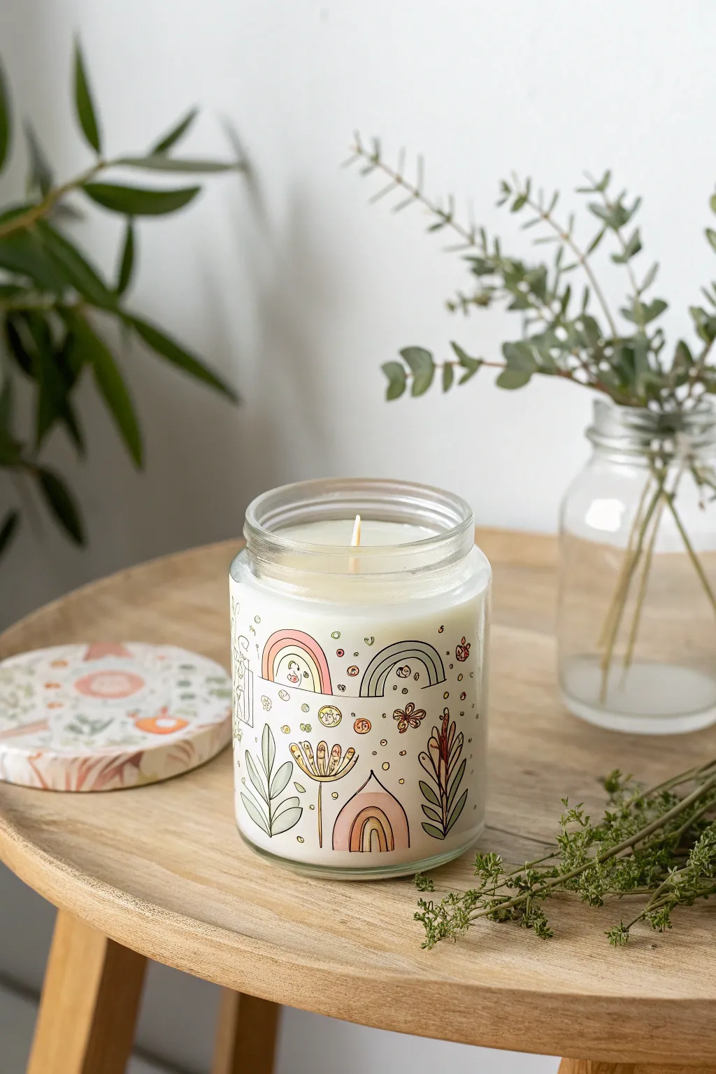 Add a touch of whimsy to your space with these charming painted votives.