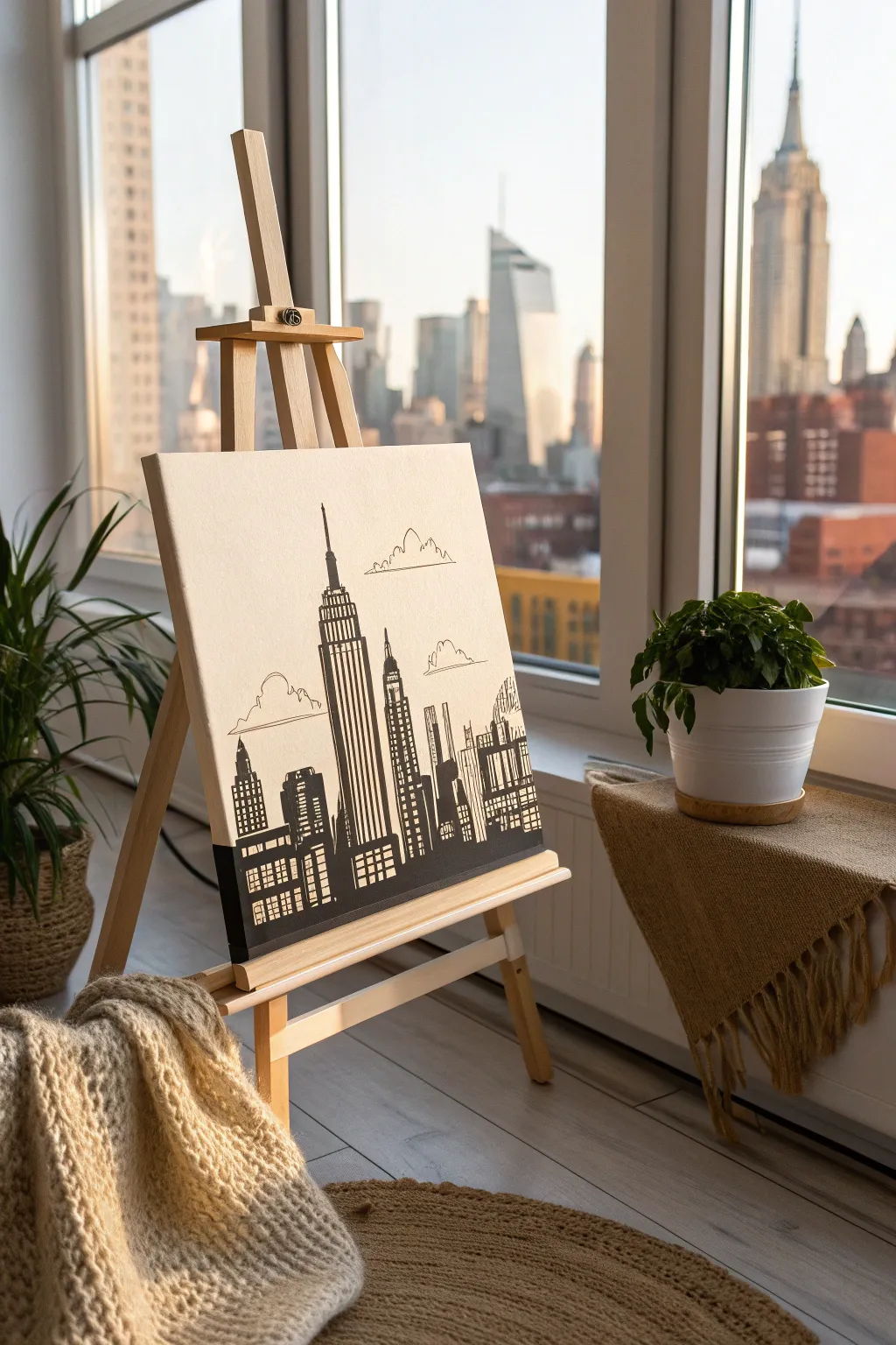 Bring your favorite city into your home with a chic skyline silhouette. 🌆✨ #UrbanElegance #ScandiBoho