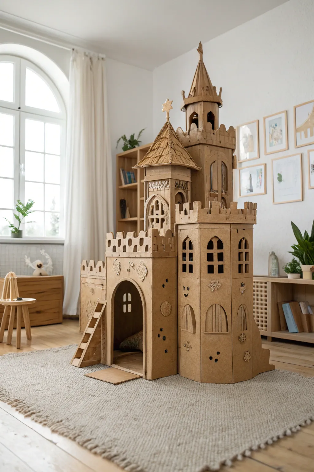 Whiskers' Royal Retreat: A DIY Cardboard Castle for Your Beloved Pet!