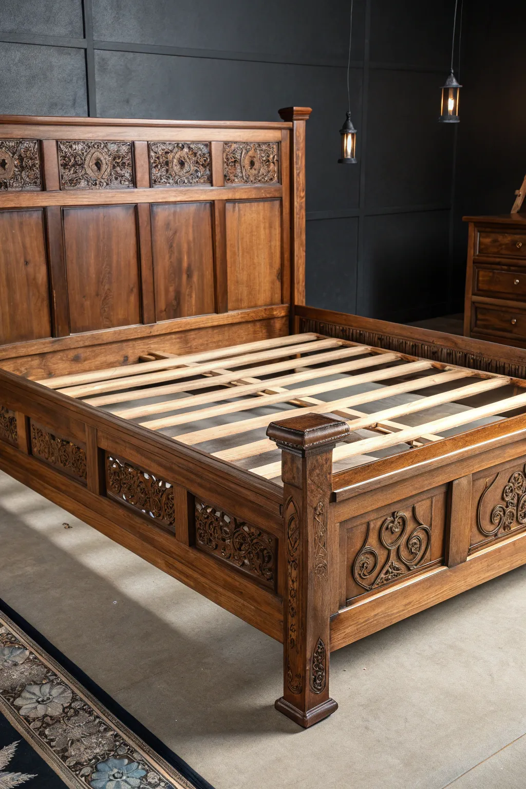 Elevate your guest room with a versatile adjustable slat bed frame that combines functionality with artisan craftsmanship.