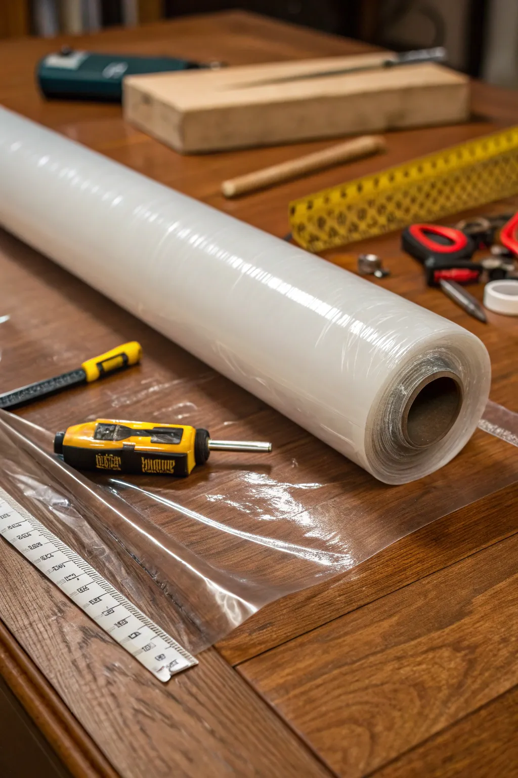 Master the art of shed insulation with versatile plastic sheeting – a craftsman's choice for protection and durability.