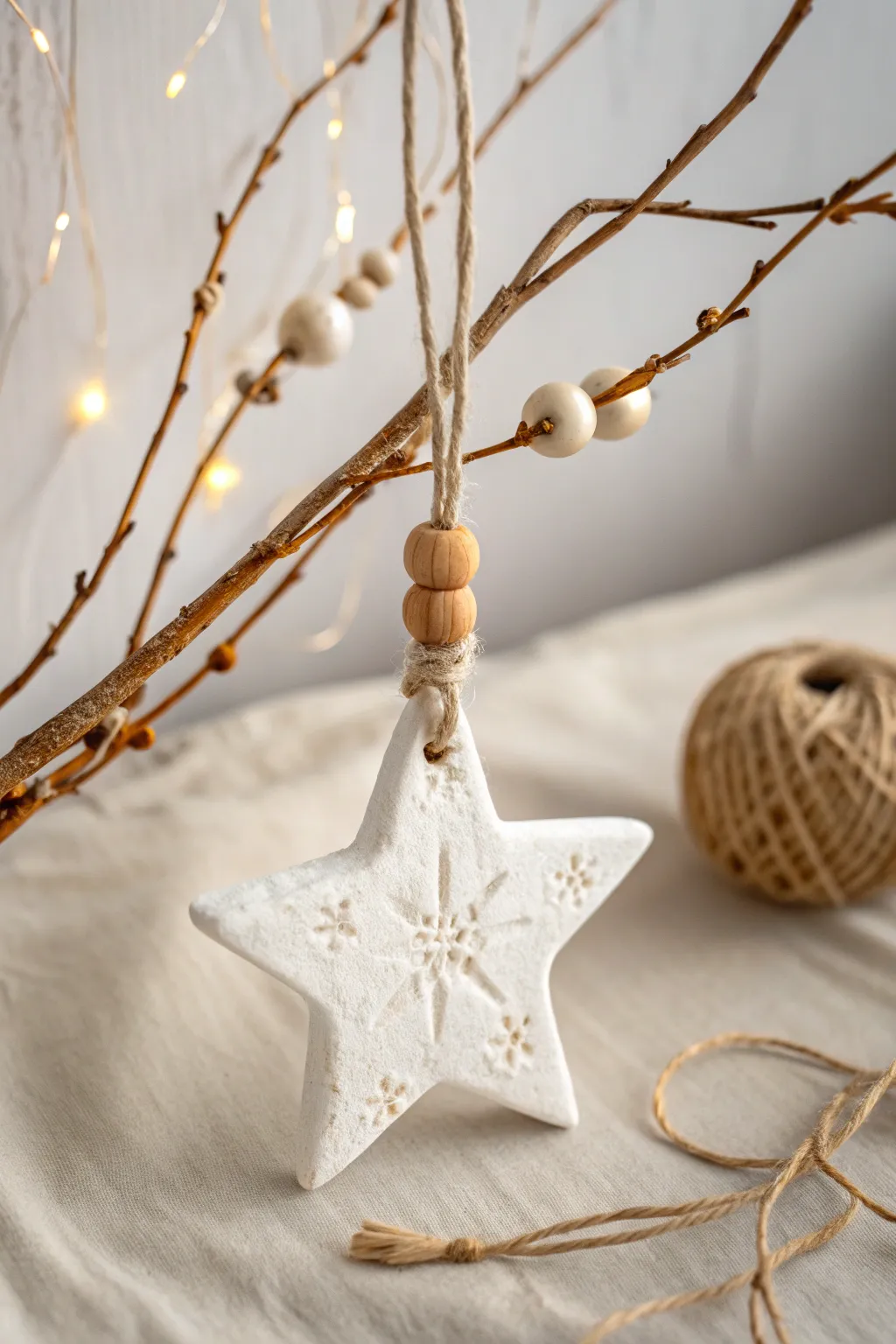 Craft your own starry magic: A touch of handmade charm for your Christmas tree.