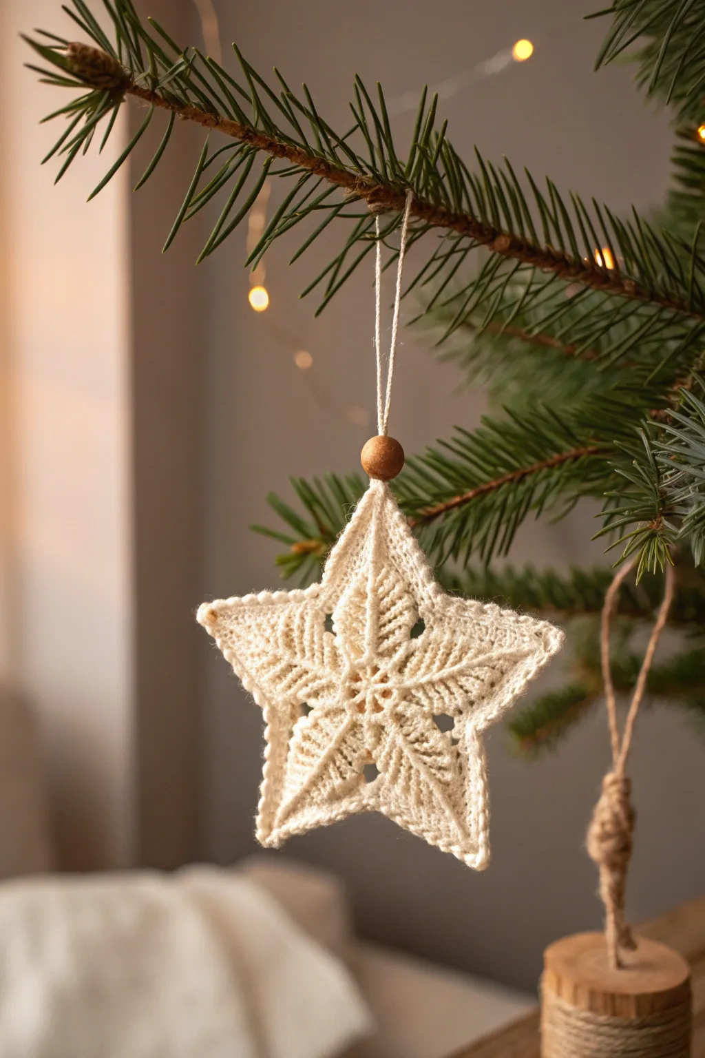 Elegant crochet stars: A minimalist touch of holiday magic.