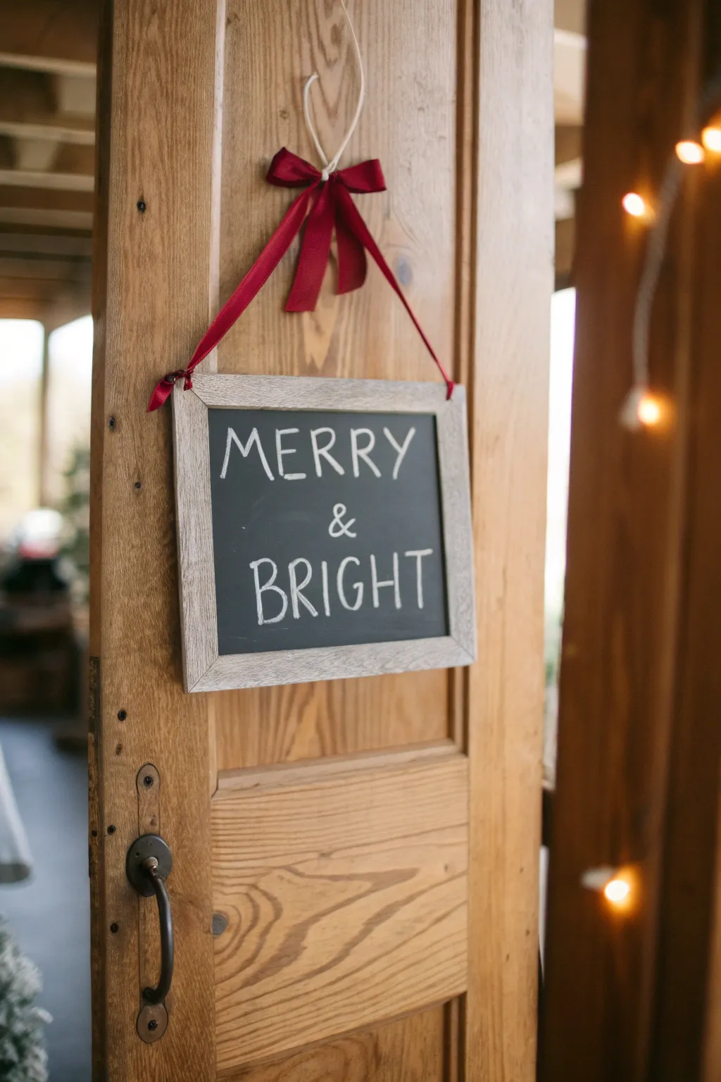 Embrace the season with a charming Festive Chalkboard Sign - a touch of simplicity and warmth for your holiday decor.