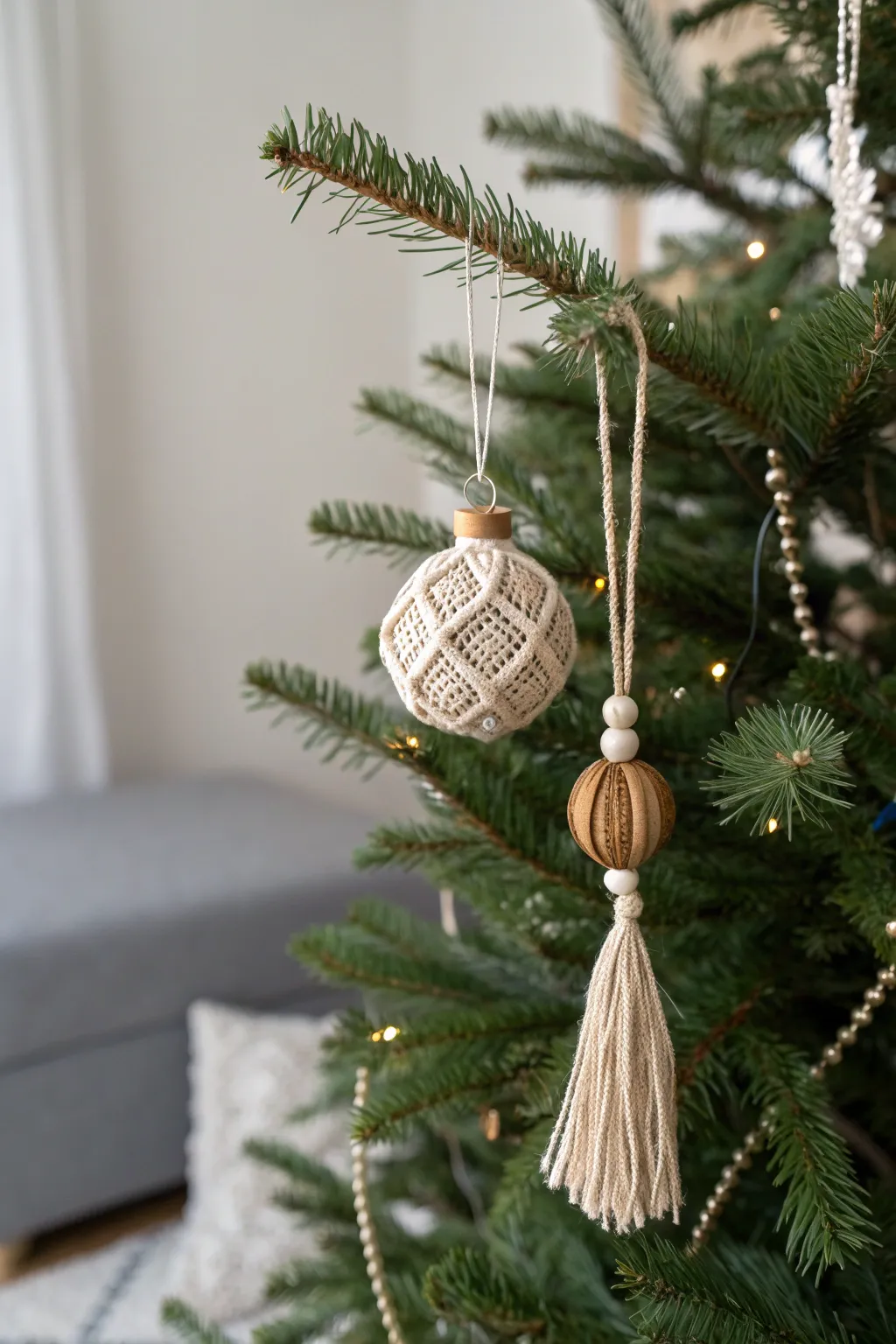 Discover the beauty in simplicity with this handcrafted ornament, a perfect touch for your minimalist holiday escape.