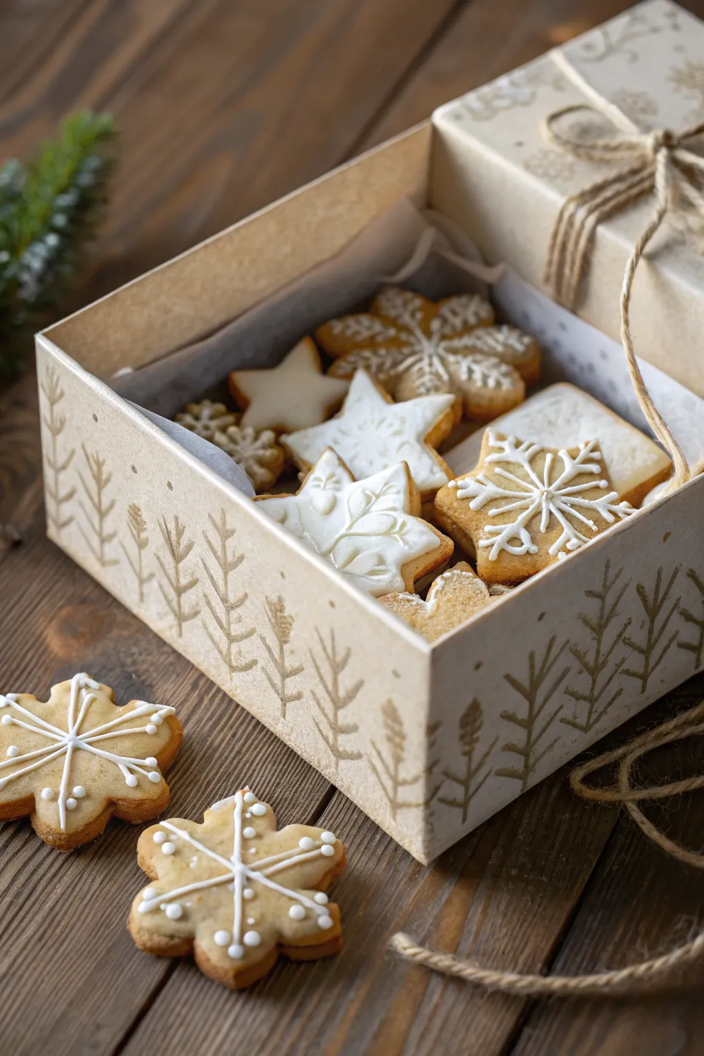Delight in the simplicity of giving - a handmade cookie box filled with holiday cheer. 🎁✨