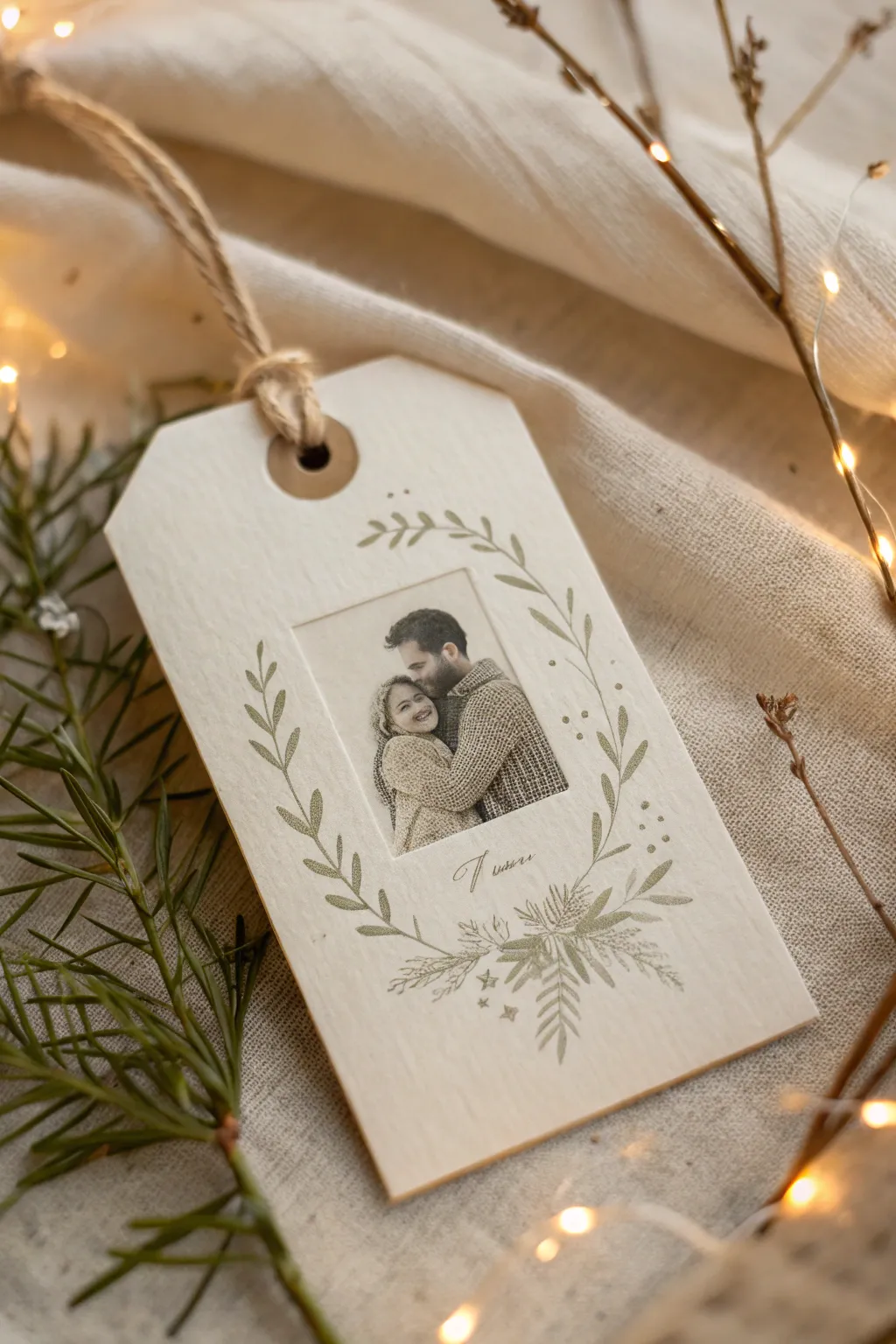 Add a personal touch to your gifts with these charming photo tags, capturing sweet memories in a minimalist design.