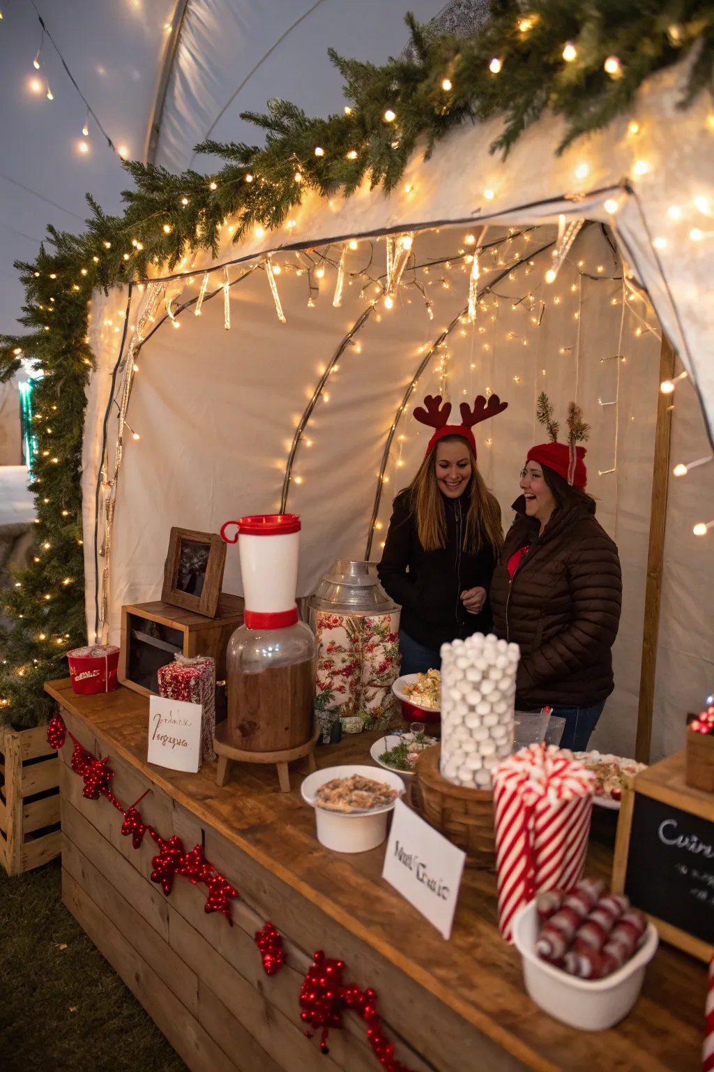 Interactive elements add fun and engagement to your festive event.