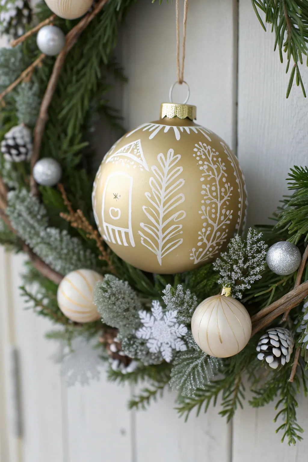 Transform your wreath into a festive masterpiece with a touch of Scandinavian elegance.