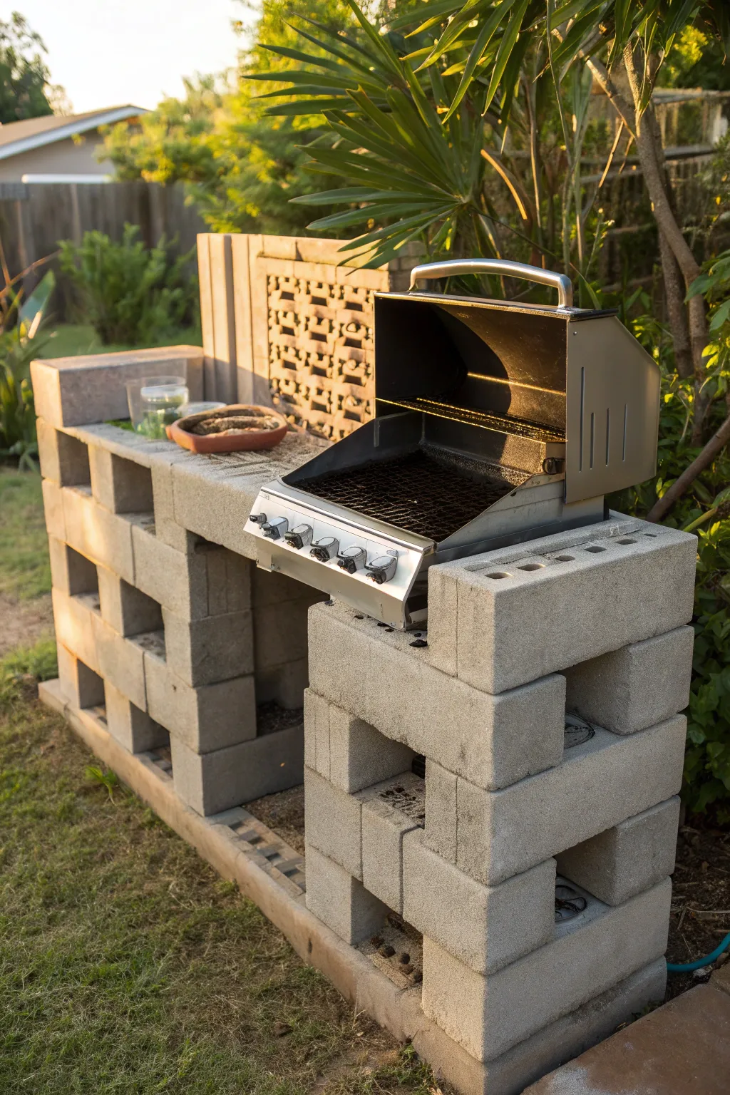 Transform your backyard with this eco-friendly grill station, where sustainability meets craftsmanship.